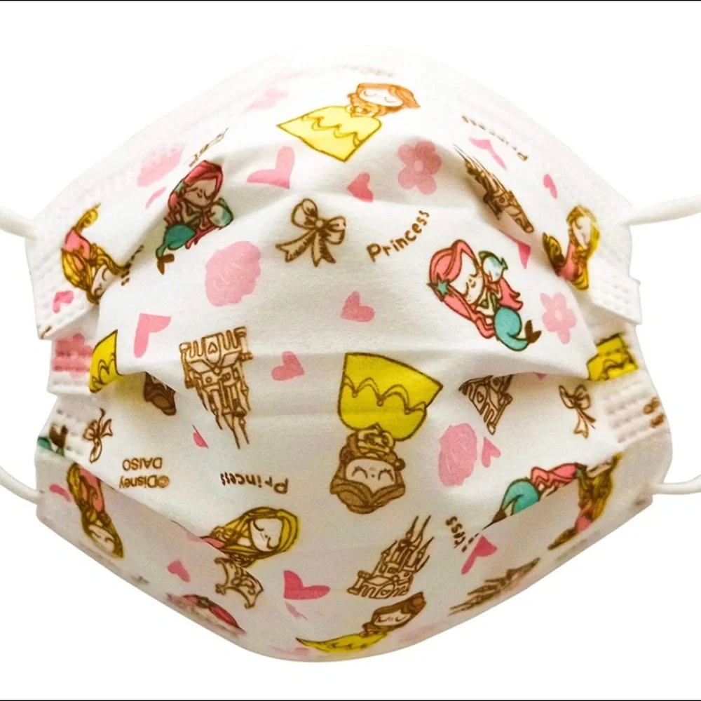 🆕 60 Total Kids Unicorn & Princess 3 Ply Disposable Face Masks